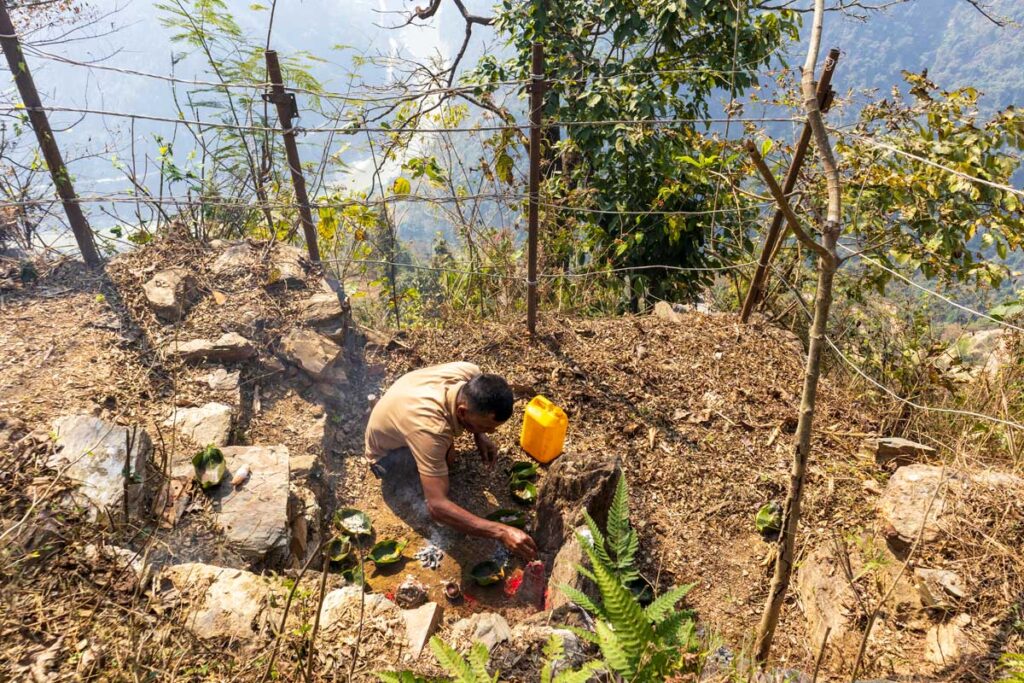 Worshipping Mai Goddess at Khasrang Village